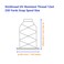 Simthread UV Resistant - Simthread 100% Polyester Bonded Thread Tex 69 (12WT) - 250 Yards 1 White 1 Black