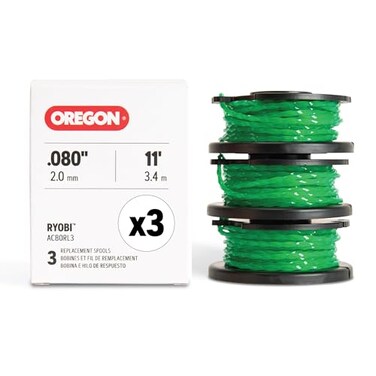 Oregon 3-Pack Replacement Spool &amp; Trimmer Line for Ryobi