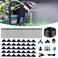 Wcbmirri 131FT Drip Irrigation System, Tool-Free Quick Connectors