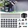 Wcbmirri 131FT Drip Irrigation System, Tool-Free Quick Connectors