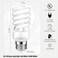 Barfelty Cfl Light Bulbs E26 Base T2 Spiral 13W 2700K Warm White (4-Pack)