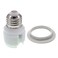 Twdrtdd E27 to G23/G24 Socket Adapter, E26/E27 Edison Screw to 2PIN/4 Pin G23 G24 Base Bulb Socket Adapter Converter (3, Threaded, with Ring)