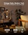 Sunco Lighting Sunco A15 Filament LED Light Bulbs, E26, 7W=60W, Dimmable, 3000K, 4 Pack