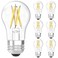 Sunco Lighting Sunco A15 Filament LED Light Bulbs, E26, 7W=60W, Dimmable, 3000K, 6 Pack