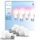 Philips Hue Essential Smart LED A19 Bulb, 4-Pack