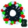 BSGlobal 16.4Ft 50LED Red White Green Christmas String Lights Battery with Timer