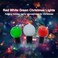 BSGlobal 16.4Ft 50LED Red White Green Christmas String Lights Battery with Timer