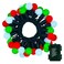 BSGlobal 16.4Ft 50LED Red White Green Christmas String Lights Battery with Timer