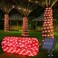Jnaurb Solar Rope Lights, 66FT 200LED Solar String Lights, 8 Modes, Waterproof