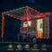 Jnaurb Solar Rope Lights, 66FT 200LED Solar String Lights, 8 Modes, Waterproof