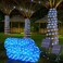 Jnaurb Solar Rope Lights, 2 Packs Total 132FT 400LED Solar String Lights, 8 Modes