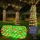 Jnaurb Solar Rope Lights, 33FT 100LED Solar String Lights, 8 Modes, Waterproof