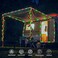 Jnaurb Solar Rope Lights, 33FT 100LED Solar String Lights, 8 Modes, Waterproof