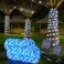 Jnaurb Solar Rope Lights, 2 Pack Total 66FT 200LED Solar String Lights, 8 Modes