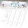 Jusjubr Under Cabinet Lights Plug-in Cold White 6000K, Dimmable LED Under Cabinet Lighting, 4PCS 12 Inch Under Counter Lights for Kitchen with Memory Function, LED Light Bar for Closet, Pantry