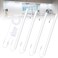 Jusjubr Under Cabinet Lights Plug-in Cold White 6000K, Dimmable LED Under Cabinet Lighting, 4PCS 12 Inch Under Counter Lights for Kitchen with Memory Function, LED Light Bar for Closet, Pantry