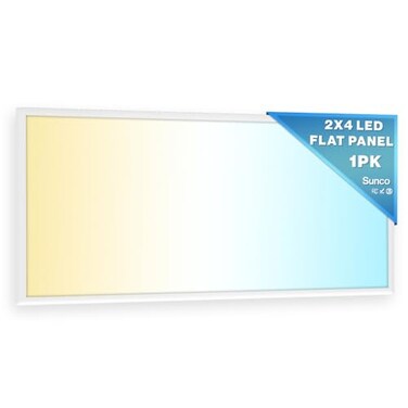 Sunco Lighting Sunco 2X4 LED Flat Panel Light, Dual Selectable, 30-50W, Dimmable, 3CCT