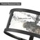 Moose Black Semi Flush Mount Ceiling Light 2-Light with Hammered Glass