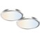 Hykolity 12 Inch Selectable Cct LED Round Flat Panel Light,2 Pack