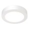 Juno Slim Basics 4 Inch LED Ceiling Light, Low Profile Surface Mount Downlight for Shower or Closet Lighting, 3000K/4000K/5000K Selectable White Light, Edged Trim, Wet Rated, Matte White