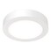 Juno Slim Basics 4 Inch LED Ceiling Light, Low Profile Surface Mount Downlight for Shower or Closet Lighting, 3000K/4000K/5000K Selectable White Light, Edged Trim, Wet Rated, Matte White