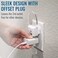 HealthSmart LED Compact Nightlight, Pack of 2, Warm Soft Light Technology, Automatic on/Off Sensor, Slim &amp; Sleek Modern Design, White