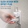 HealthSmart LED Compact Nightlight, Pack of 2, Warm Soft Light Technology, Automatic on/Off Sensor, Slim &amp; Sleek Modern Design, White