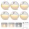 EverBrite 6-Pack Rechargeable Round Motion Sensor LED Night Lights