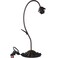 Bieye B10810 Tiffany Style Lily Pad Table Lamp Base with E26 Bulb Socket (Antique Brass, 1-Light)