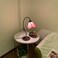 Bieye B10810 Tiffany Style Lily Pad Table Lamp Base with E26 Bulb Socket (Antique Brass, 1-Light)
