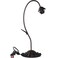 Bieye B10810 Tiffany Style Lily Pad Table Lamp Base with E26 Bulb Socket (Antique Brass, 1-Light)