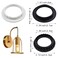 Capiant 8 Pack Light Socket Shade Ring, Lamp Shade Adapter Ring, Retaining Rings for Light Fixtures like Hanging Lights, Screw Rings for Threaded Medium-Base Sockets