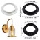 Capiant 8 Pack Light Socket Shade Ring, Lamp Shade Adapter Ring, Retaining Rings for Light Fixtures like Hanging Lights, Screw Rings for Threaded Medium-Base Sockets