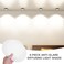Doitool 6PCS Anti-Glare Lampshade Flush Mount Lampshades Downlight Diffuser Lampshade Diffuser Lamp Cover LED Chandelier Acrylic Diffuser Lamp Shade Pack White Ceiling