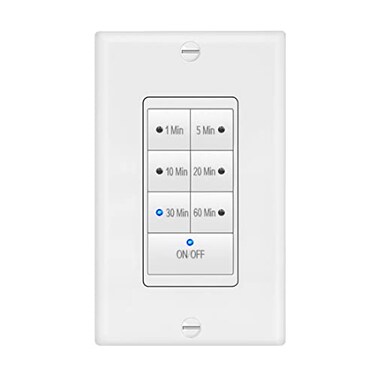 Maxxima 1875 Watt 7 Button Countdown Timer Switch, Maximum 60 Min Delay