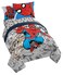 Jay Franco Marvel Spiderman Twin Comforter Set 5 Piece Bedding for Boys, Grey