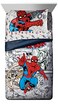 Jay Franco Marvel Spiderman Twin Comforter Set 5 Piece Bedding for Boys, Grey
