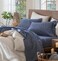 MooMee Sheet Set 100% Washed Cotton Linen-like Extra Deep Pocket Queen