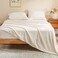 Bedelite Flannel Sheets Queen Size, White, 4 Pieces