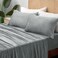 Bedelite Flannel Sheets King Size, Grey, 4 Pieces