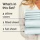 CGK Unlimited King 6 Piece Bed Sheet Set - Comfy, Breathable &amp; Cooling Sheets - Ice Blue