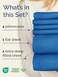 CGK Unlimited Extra Deep Queen Sheet Set - 6 Piece Breathable Cooling Sheets - Royal Blue