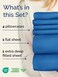 CGK Unlimited Extra Deep Queen Sheet Set - 6 Piece Breathable Cooling Sheets - Royal Blue