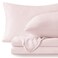 Bedelite Flannel Sheets Queen Size, Pink, 4 Pieces