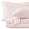 Bedelite Flannel Sheets Queen Size, Pink, 4 Pieces