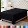 Utopia Bedding Twin Size Flat Sheet Only, Ultra Soft &amp; Breathable Hotel Sheets, Black