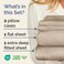 CGK Unlimited Extra Deep Queen Sheet Set - 4 Piece Breathable, Cooling Bed Sheets - Wheat