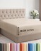 CGK Unlimited Cgk Linens Extra Deep Queen Fitted Sheet - Fitted Sheet Only - Wheat