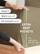 CGK Unlimited Cgk Linens Extra Deep King Fitted Sheet - Fitted Sheet Only - Khaki