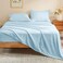 Bedelite Flannel Sheets Queen Size, Blue, 4 Pieces